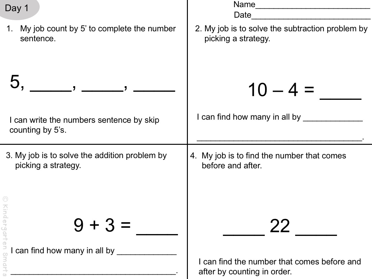 Slide201 - Kindergarten Smarts