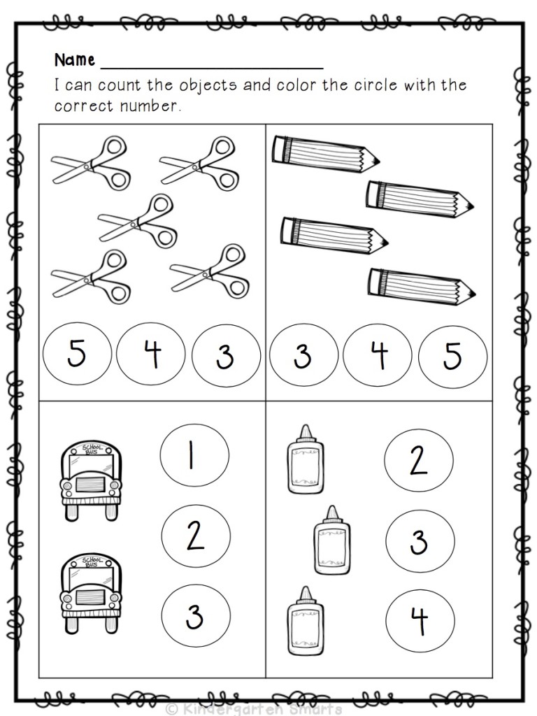 count objects worksheet