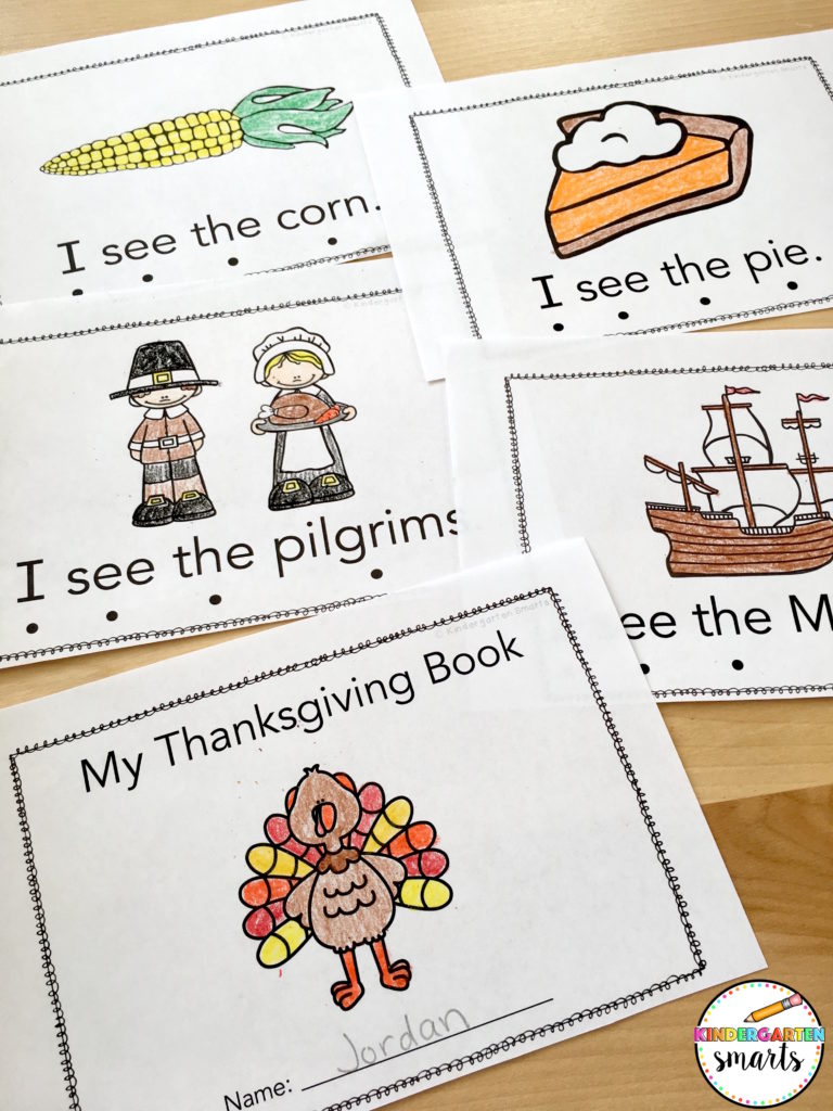 Thanksgiving Sight Word Fluency Flip Books - In My World