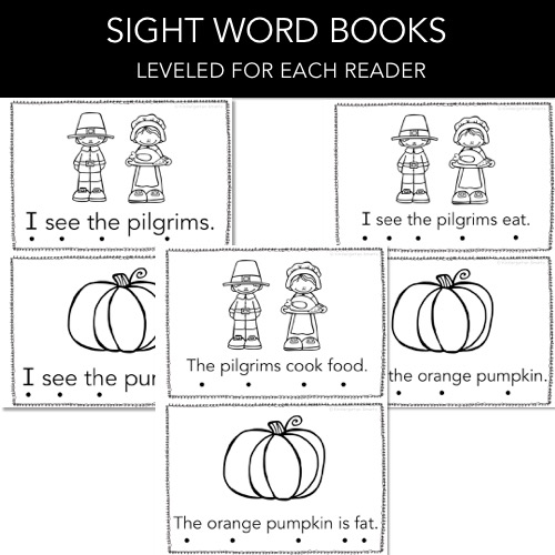 Thanksgiving Sight Word Book With A Freebie Kindergarten Smarts