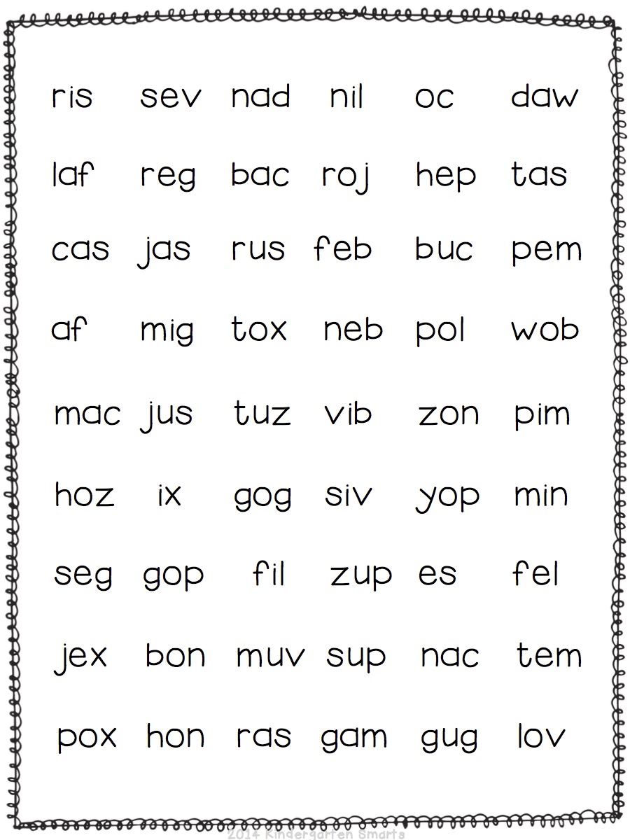 Teaching Nonsense Words - Simply Kinder