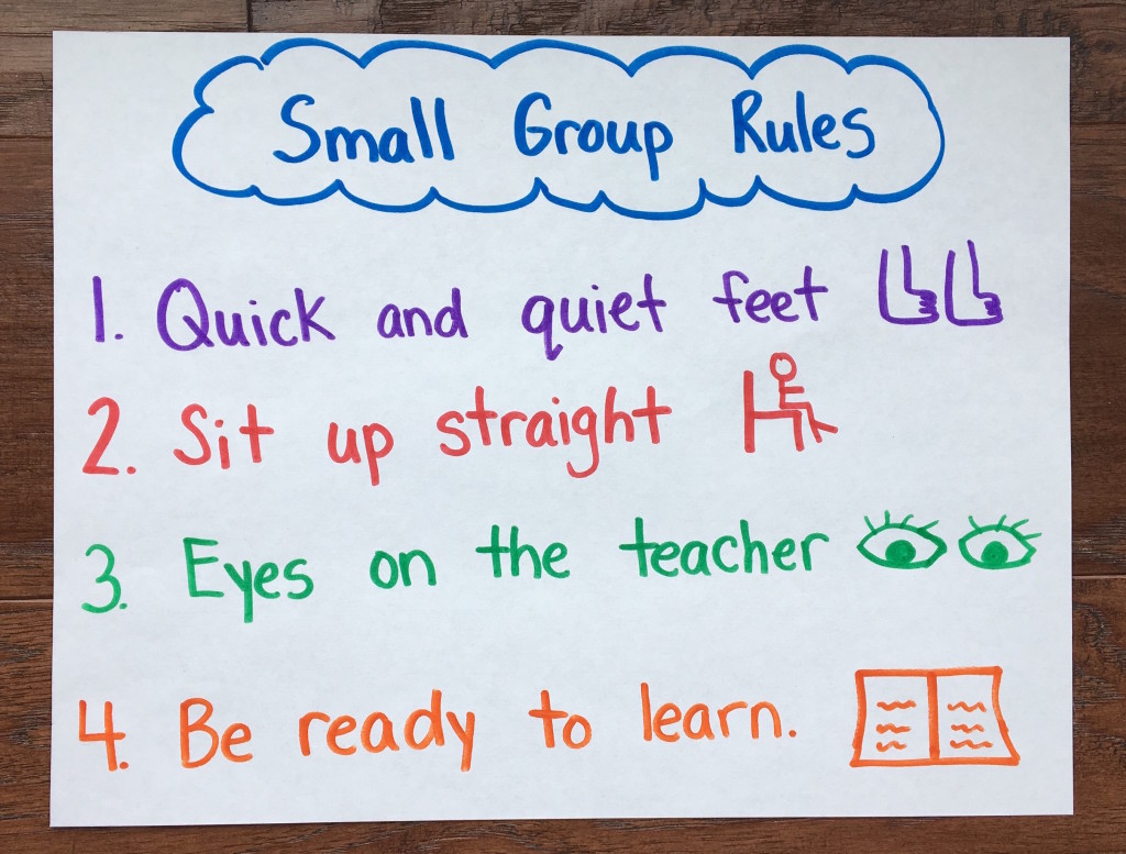 small group rules chart