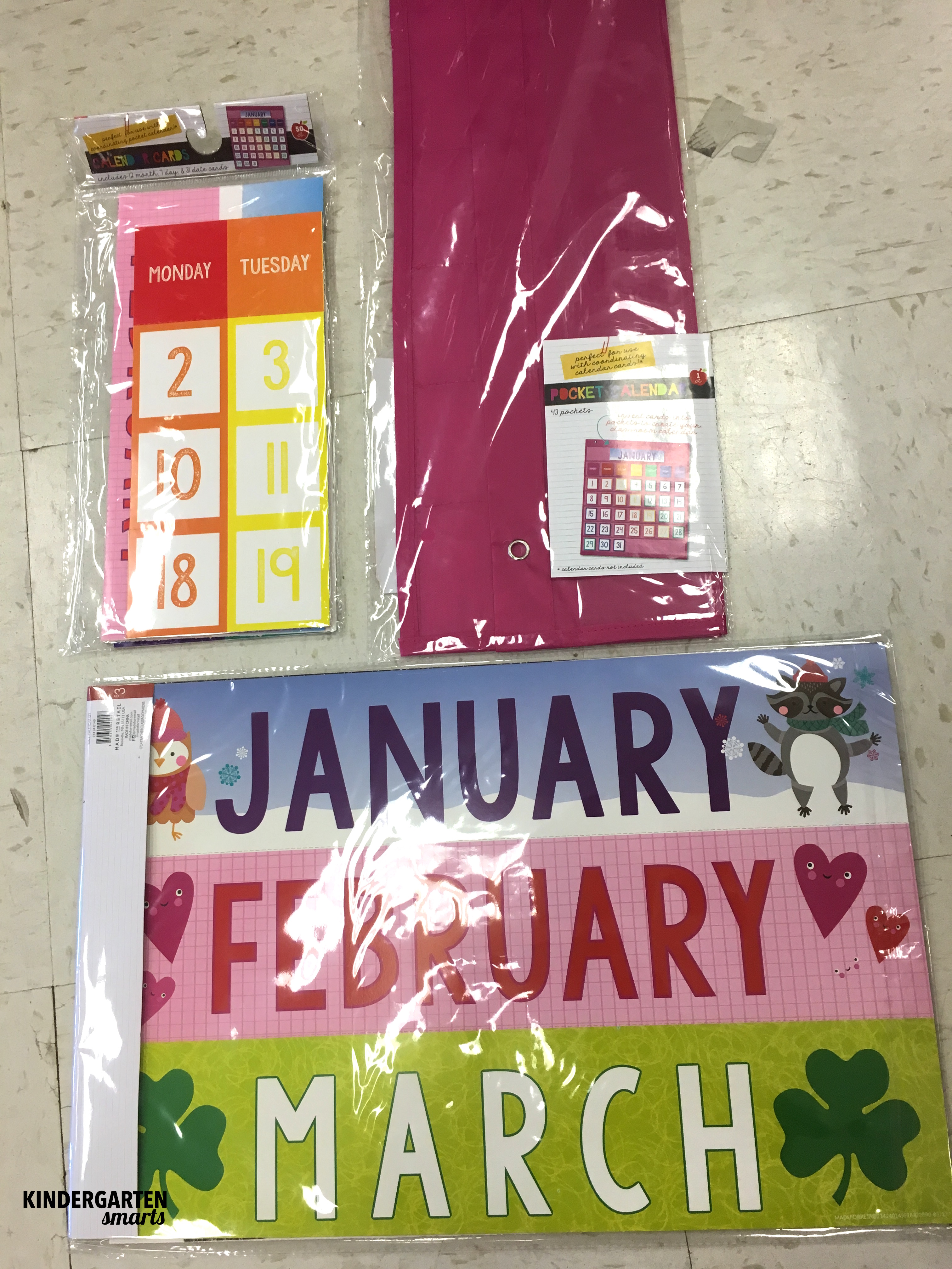 Pocket Chart Calendar Inserts