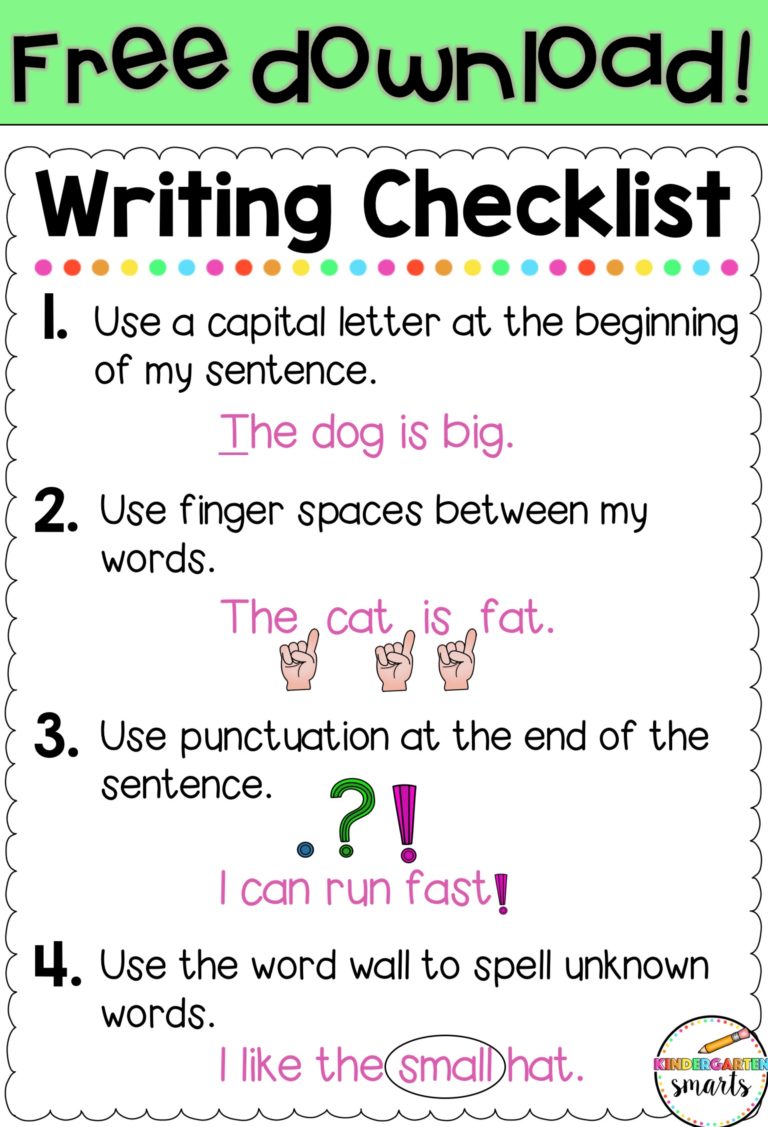 writing-checklist-free-kindergarten-smarts