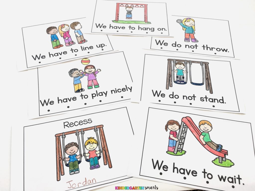 kindergarten rules clipart