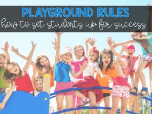 Playground Rules Flash Cards