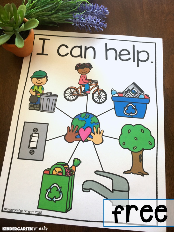 Earth Day Worksheets and Seesaw activity - Kindergarten Smarts